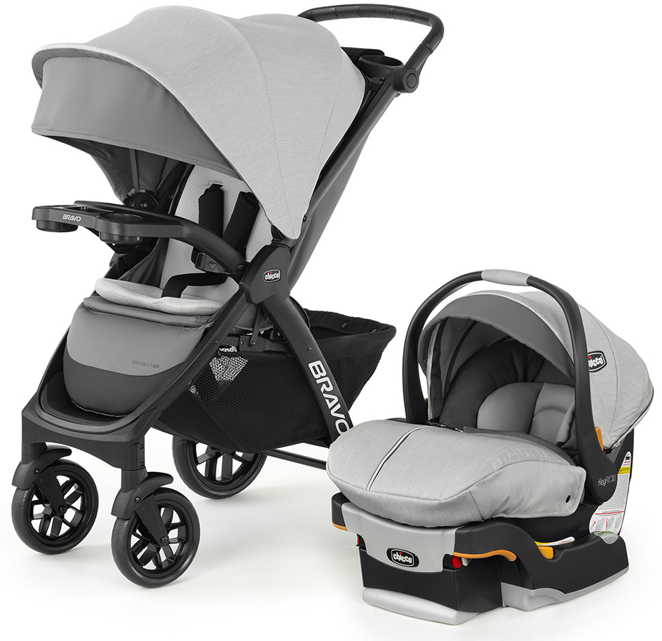 Bravo LE Trio Travel System Stroller - Driftwood | Chicco