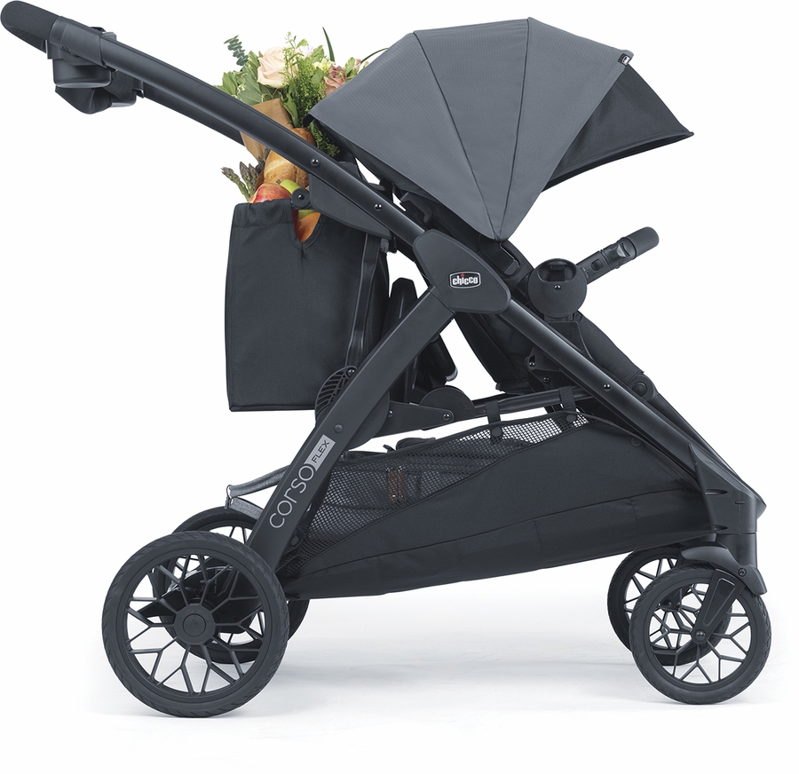 Chicco Corso Flex Double Stroller Bundle Legend