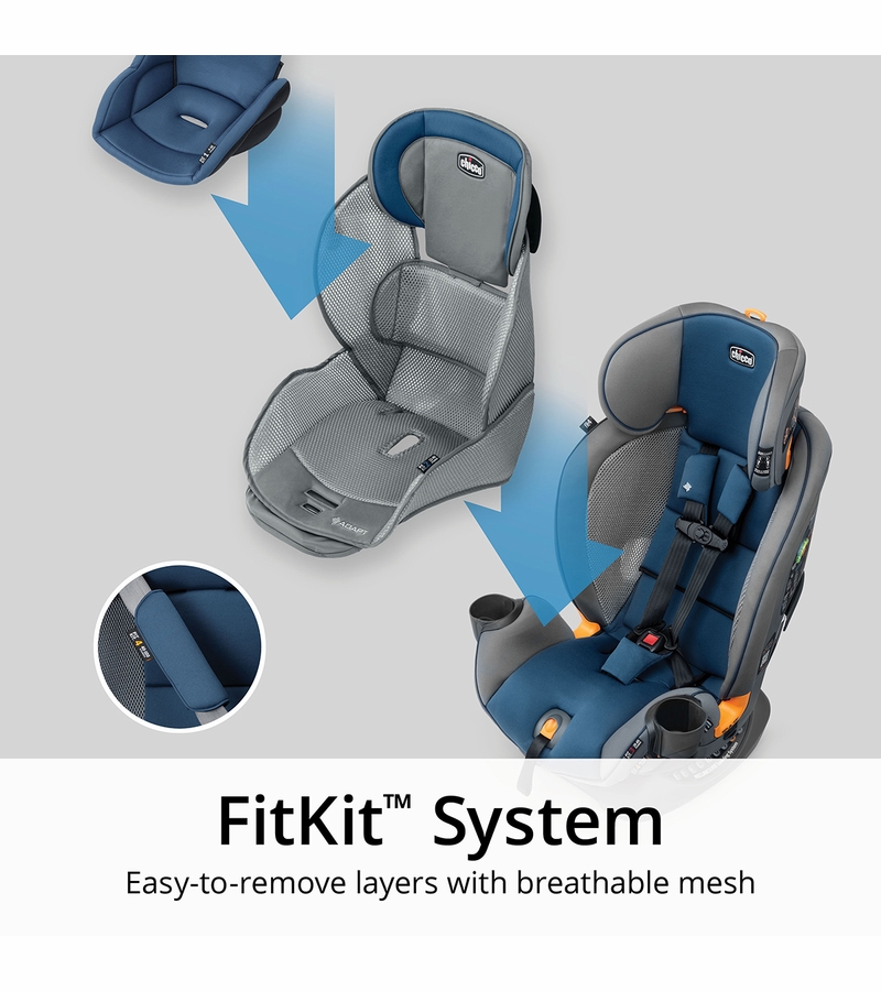 Chicco Fit4 Adapt 4in1 Convertible Car Seat Vapor