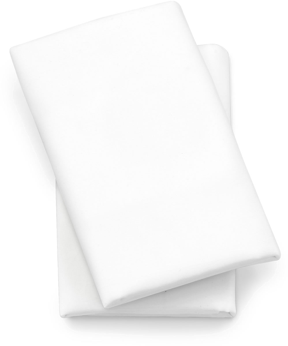 Lullaby Fitted Playard Sheet, 2-Pack - White | ChiccoUSA