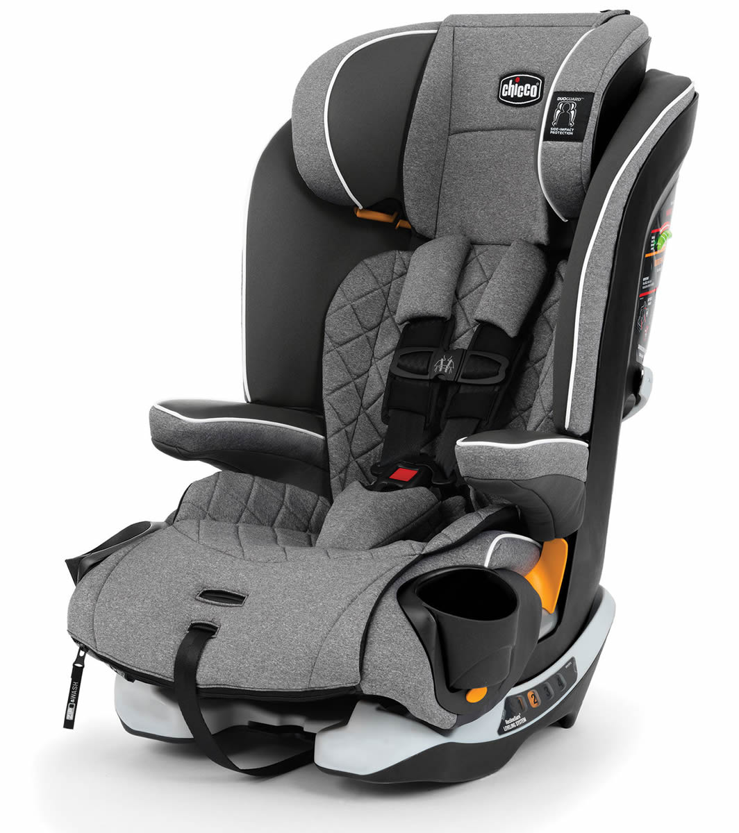 Chicco MyFit Zip Harness Booster Car Seat Granite