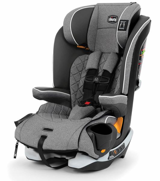 Chicco MyFit Zip Harness Booster Car Seat Granite