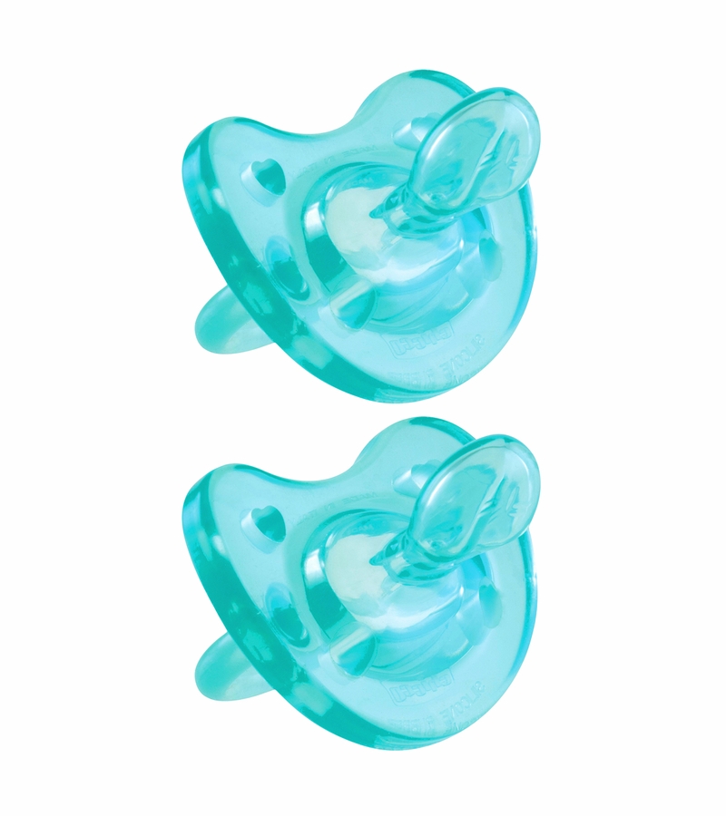 Chicco Soft Silicone Orthodontic Pacifiers Blue 4M+