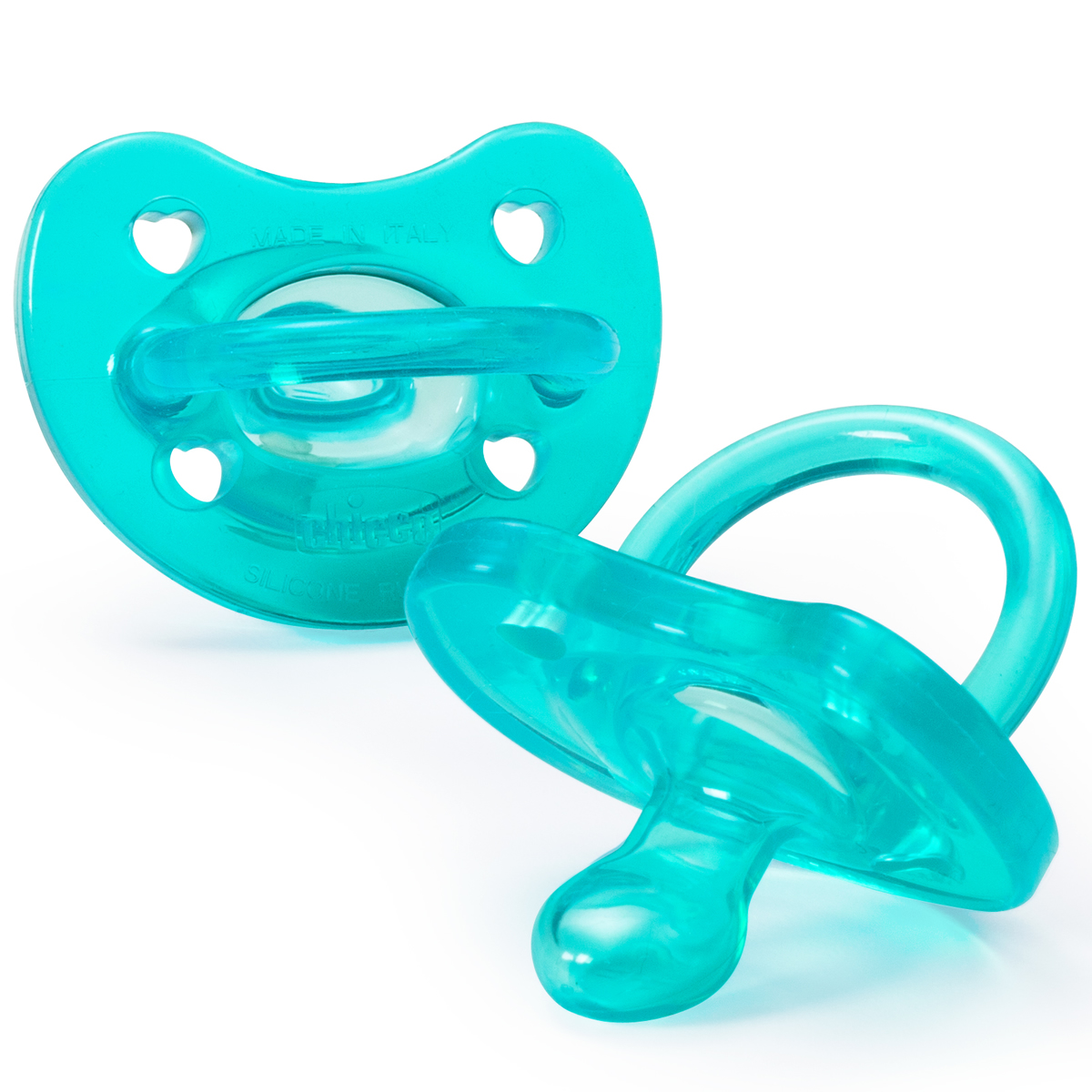 Chicco Soft Silicone Orthodontic Pacifiers Blue 4M+