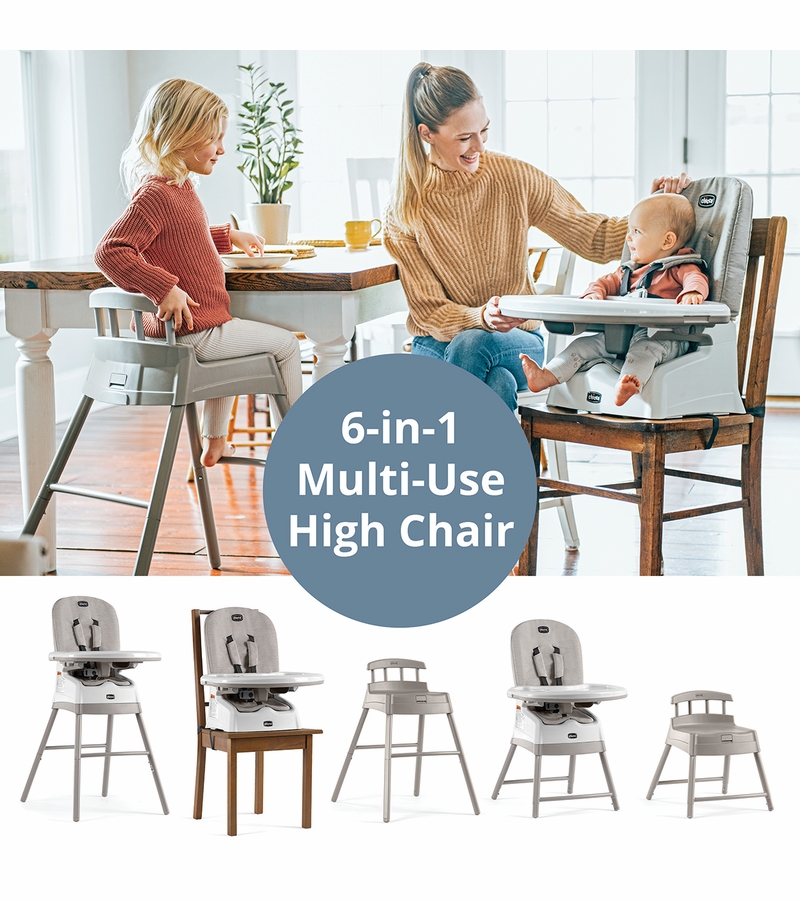 Chicco Stack HiLo 6in1 MultiUse High Chair Sand