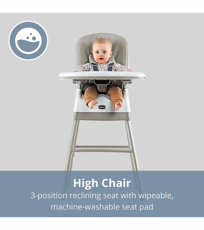 Chicco Stack HiLo 6in1 MultiUse High Chair Sand