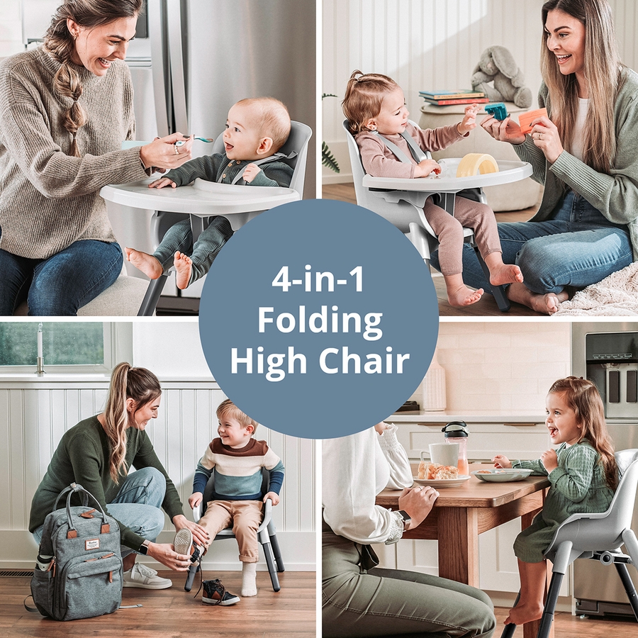 Chicco Zest 4in1 Folding High Chair Capri