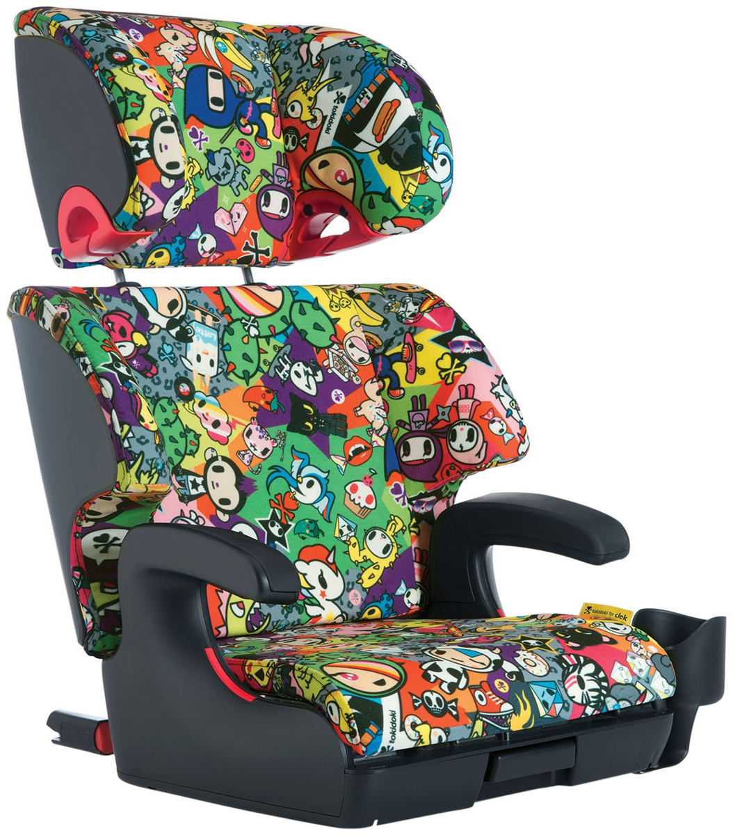 Clek Oobr High Back Belt Positioning Booster Car Seat Tokidoki All Over