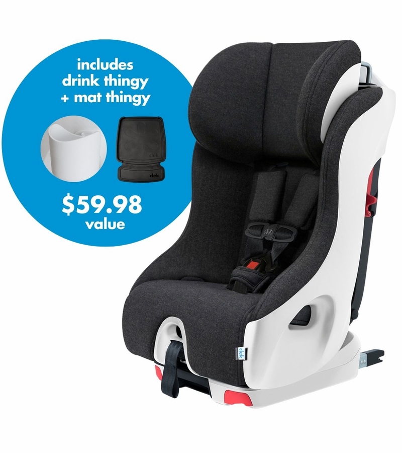 Clek Foonf Convertible Car Seat + Drink & Mat Thingy Bundle Winter