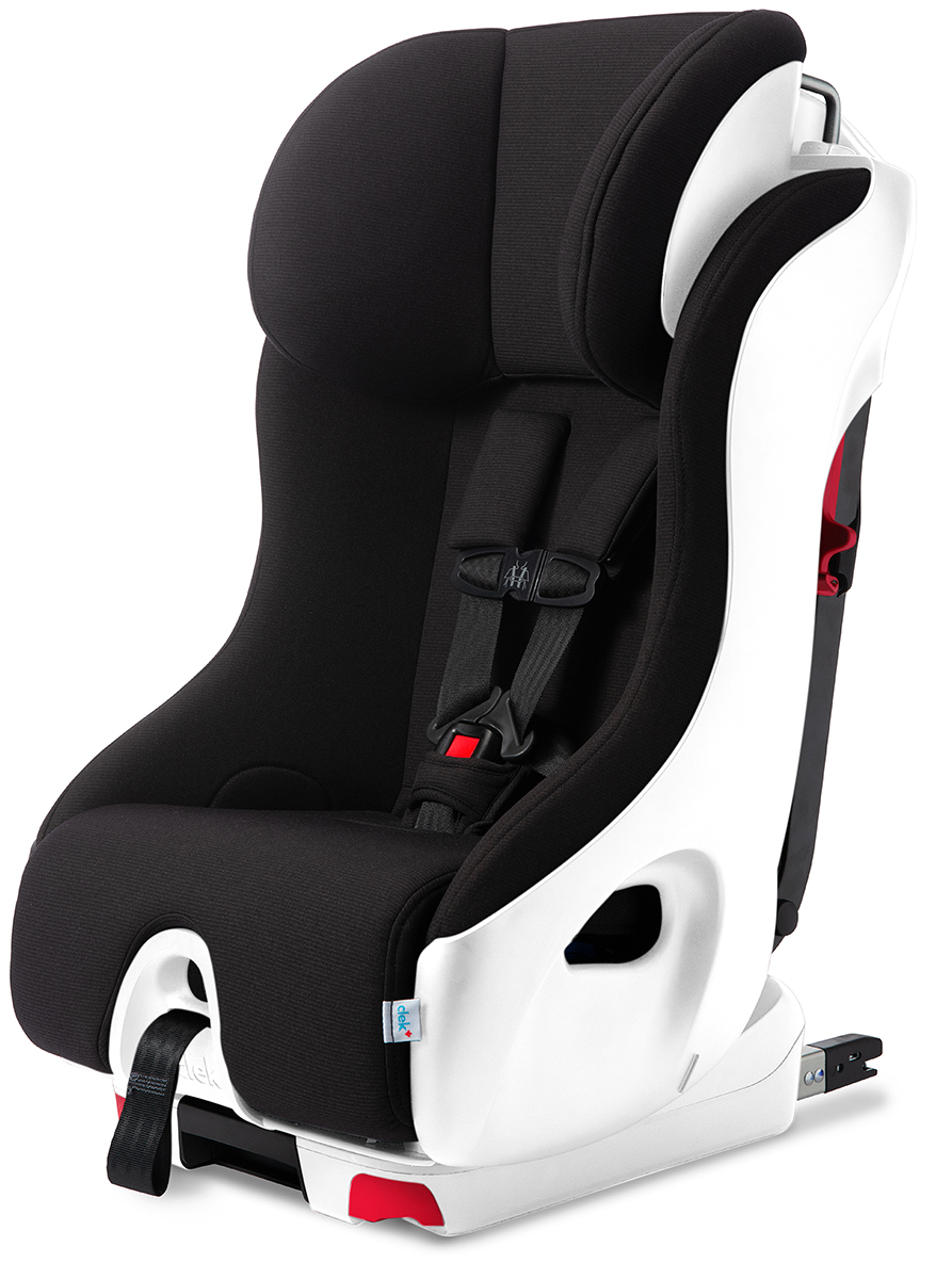 Clek Foonf Narrow Convertible Car Seat with AntiRebound Bar Railroad