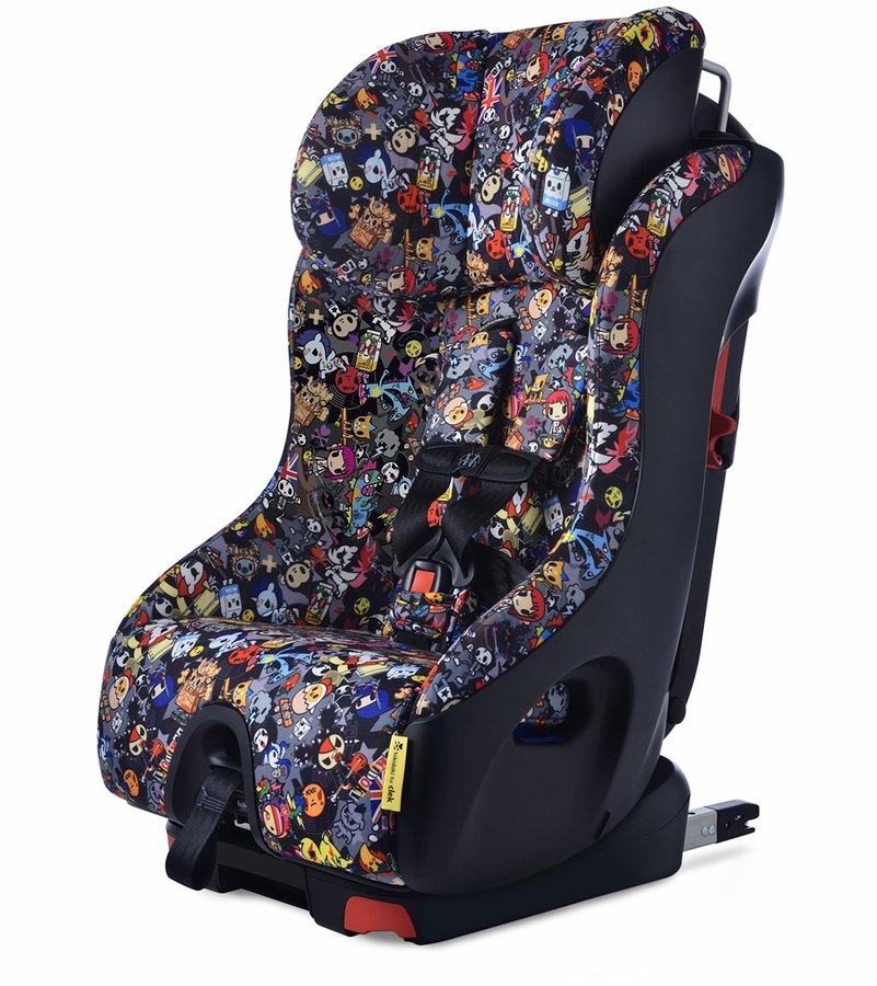 Clek Foonf Narrow Convertible Car Seat with AntiRebound Bar Tokidoki