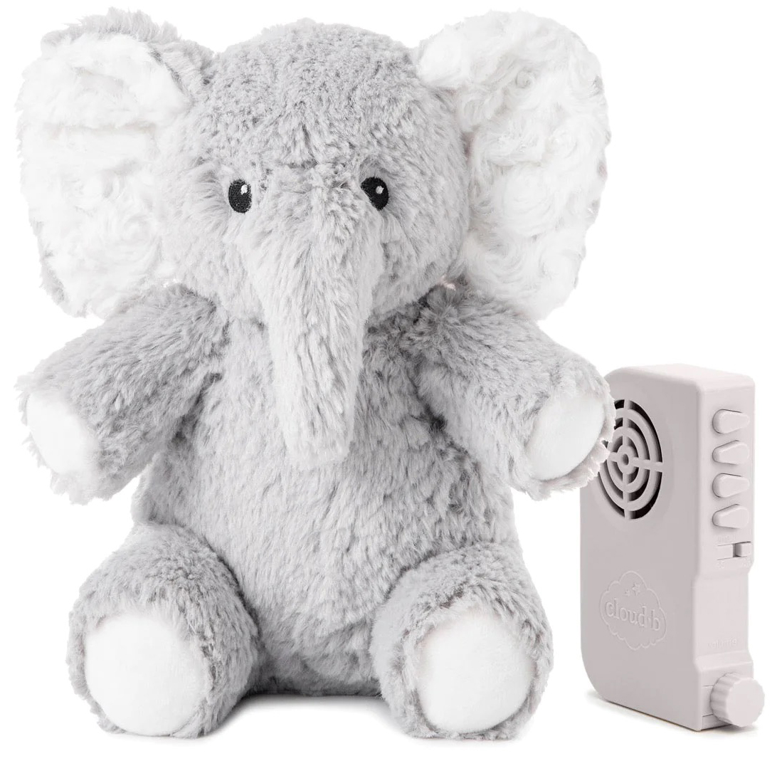 Cloud b Elliot Elephant On The Go White Noise Plush