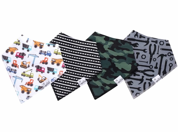 Copper Pearl Baby Bandana Bibs, 4 Pack - Diesel