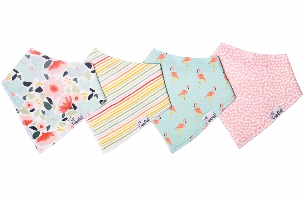 Copper Pearl Baby Bandana Bibs, 4 Pack - Leilani