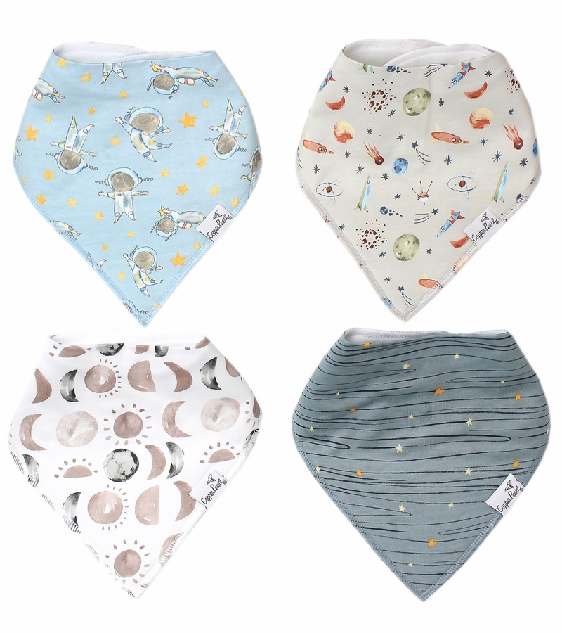 Copper Pearl Baby Bandana Bibs, 4 Pack Neil