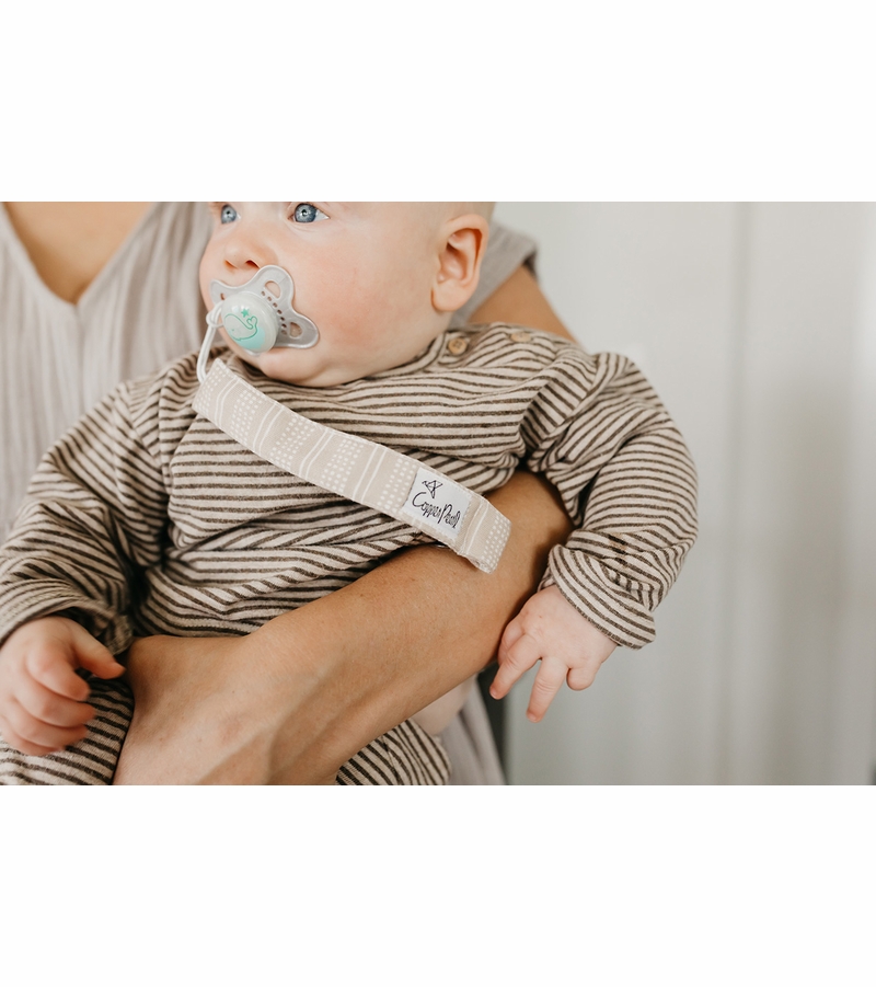 Copper Pearl Binky Clips, 3 Pack Bliss