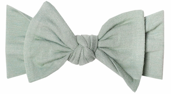 Copper Pearl Knit Headband Bow - Briar