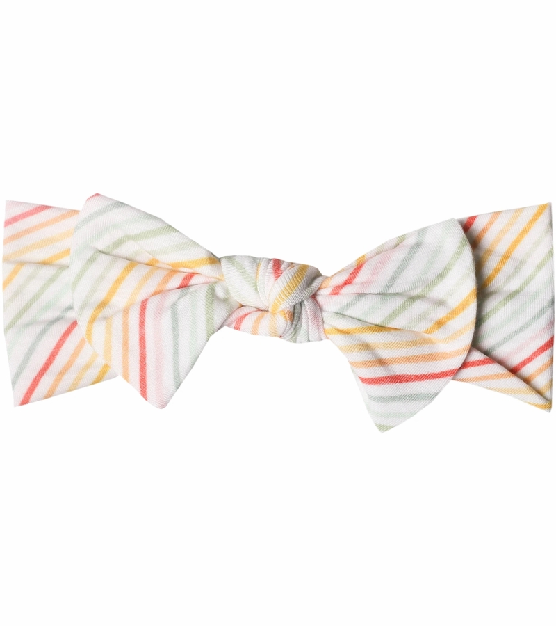 Copper Pearl Knit Headband Bow Rainee