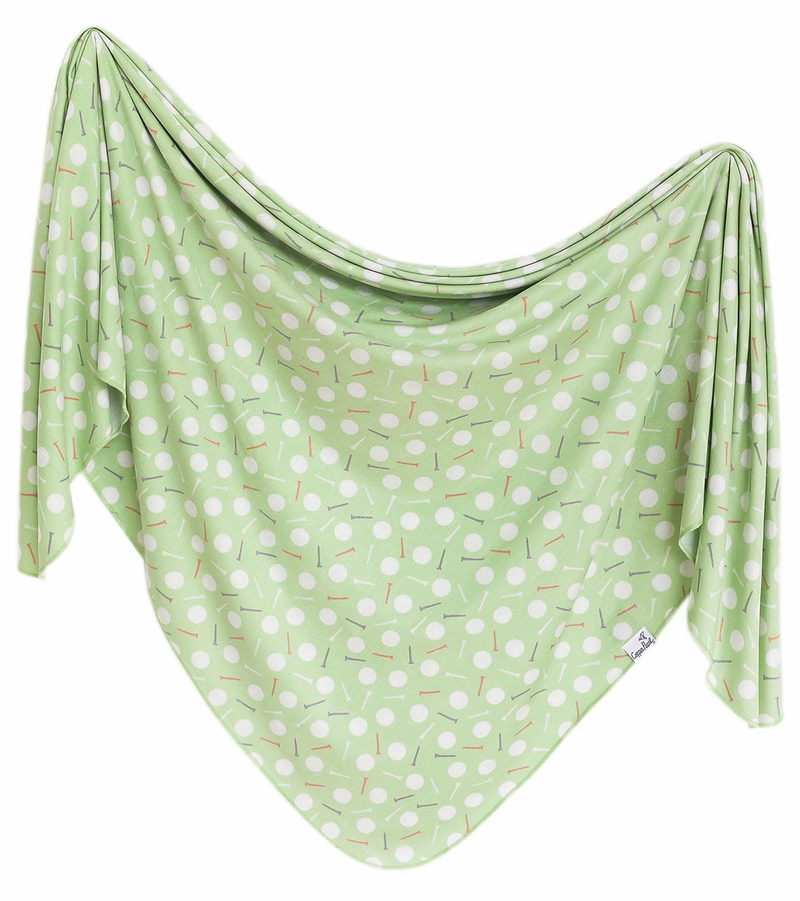 Copper Pearl Knit Swaddle Blanket Bogey