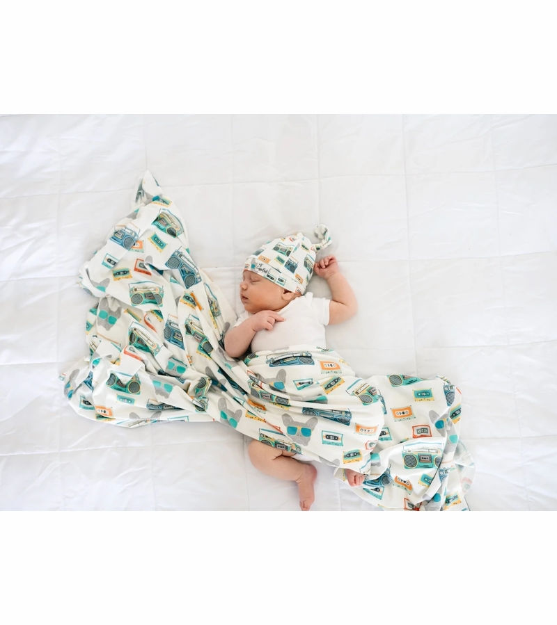 Copper Pearl Knit Swaddle Blanket Bruno