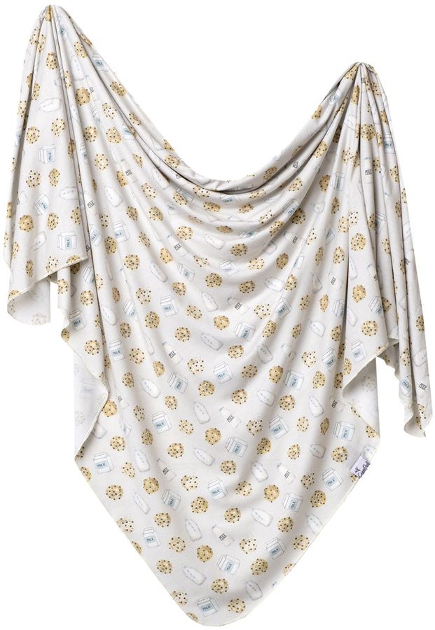 Copper Pearl Knit Swaddle Blanket Chip