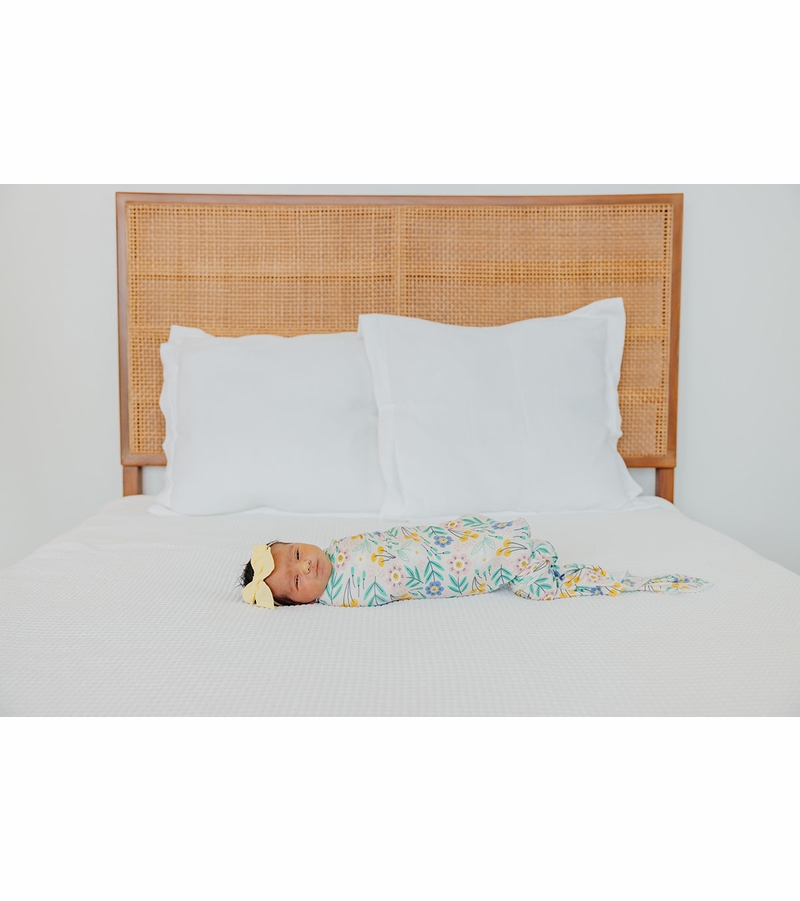 Copper Pearl Knit Swaddle Blanket Clara