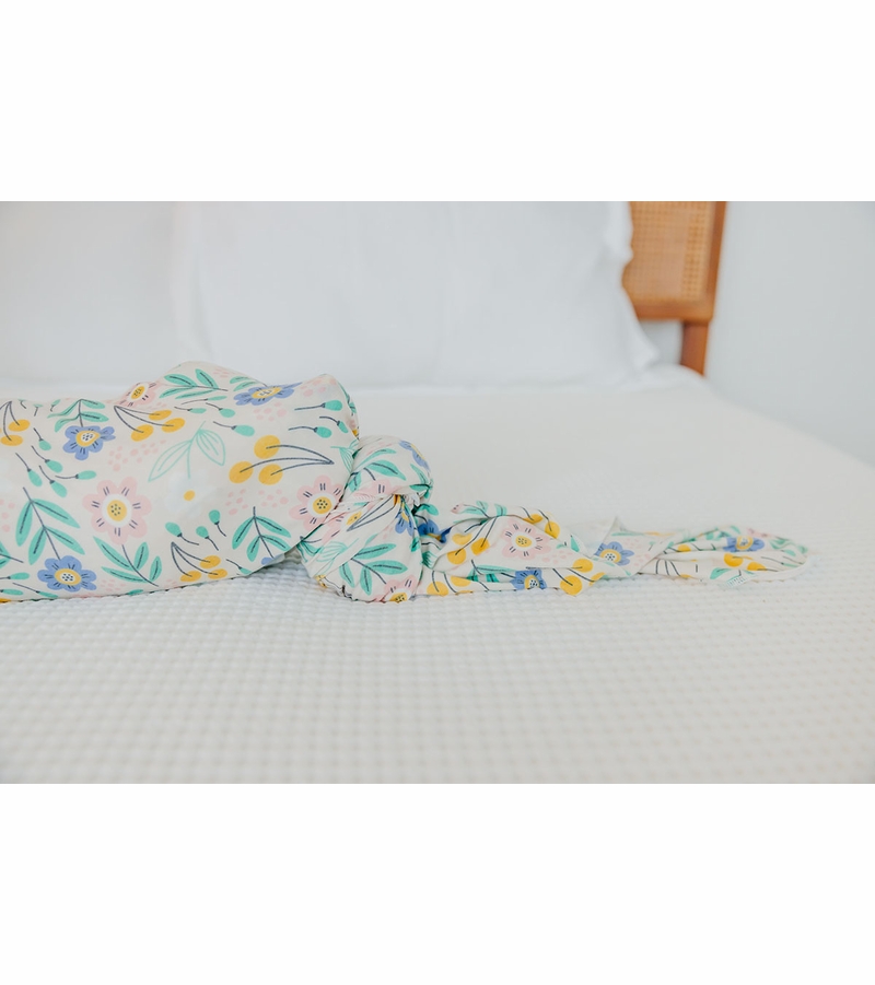 Copper Pearl Knit Swaddle Blanket Clara