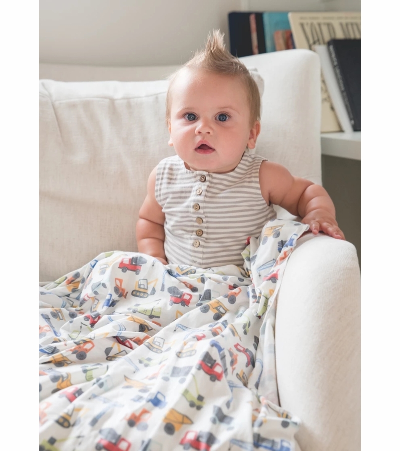 Copper Pearl Knit Swaddle Blanket Diesel