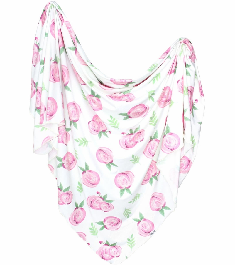 Copper Pearl Knit Swaddle Blanket Grace