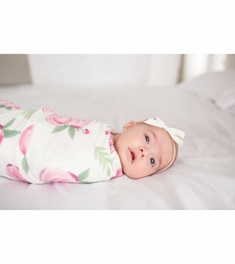Copper Pearl Knit Swaddle Blanket Grace