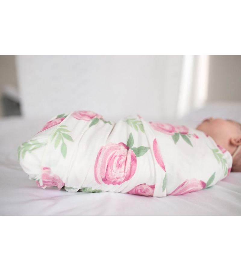 Copper Pearl Knit Swaddle Blanket Grace