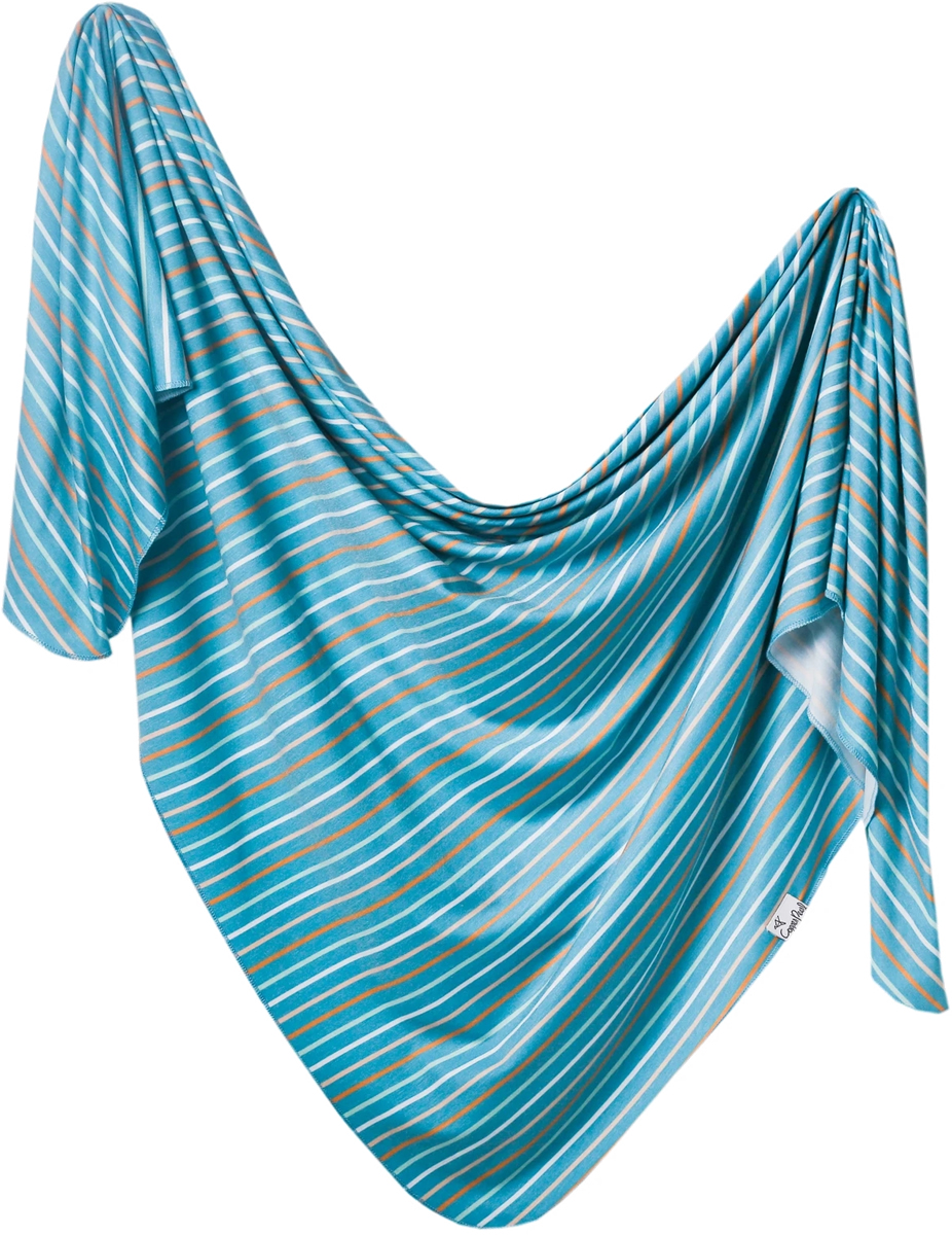 Copper Pearl Knit Swaddle Blanket Milo