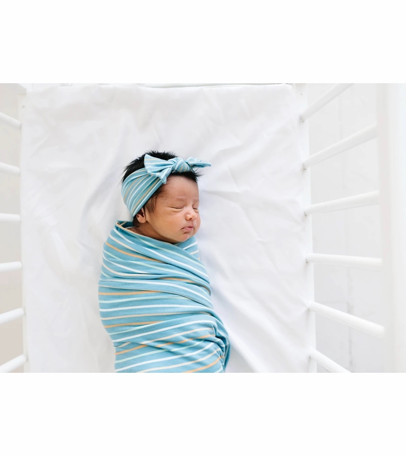 Copper Pearl Knit Swaddle Blanket Milo