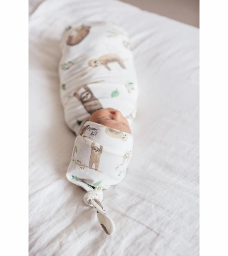 Copper Pearl Knit Swaddle Blanket Noah