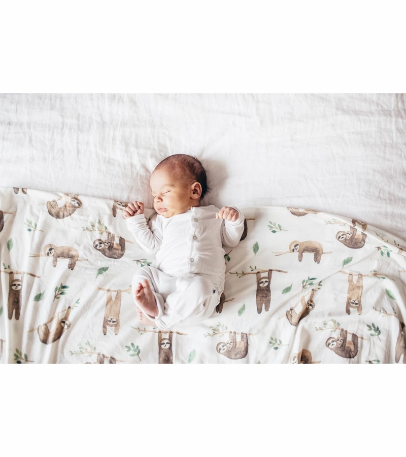 Copper Pearl Knit Swaddle Blanket Noah