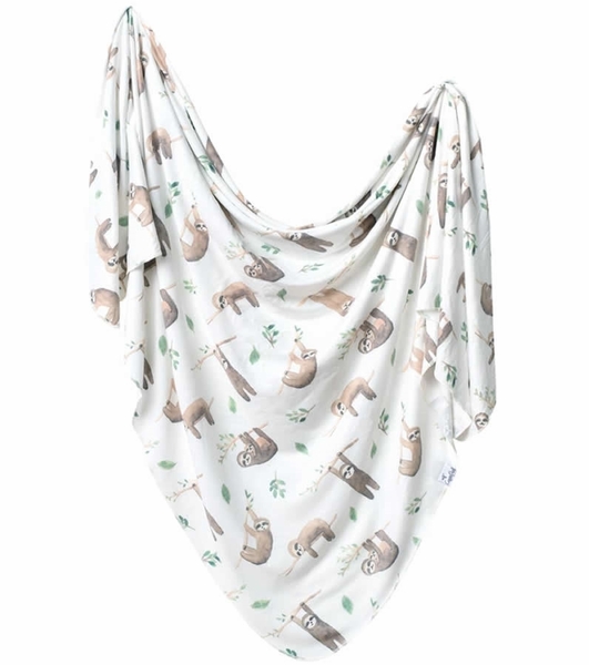 Copper Pearl Knit Swaddle Blanket - Noah