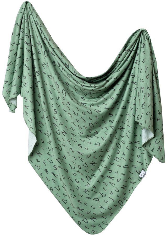 Copper Pearl Knit Swaddle Blanket Poe