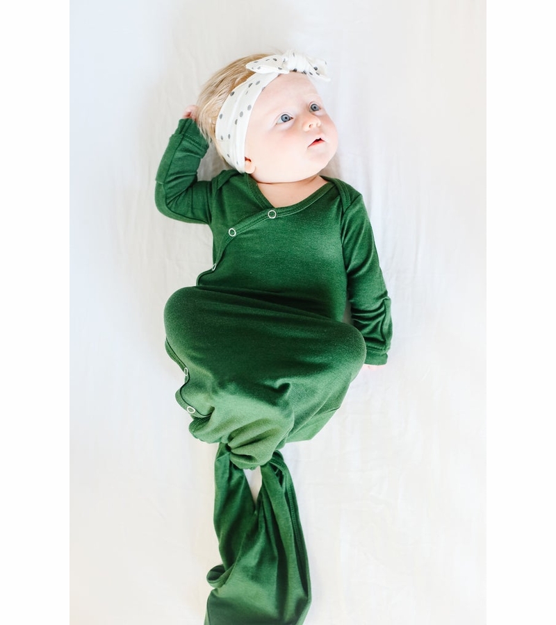 Copper Pearl Newborn Knotted Gown Alder