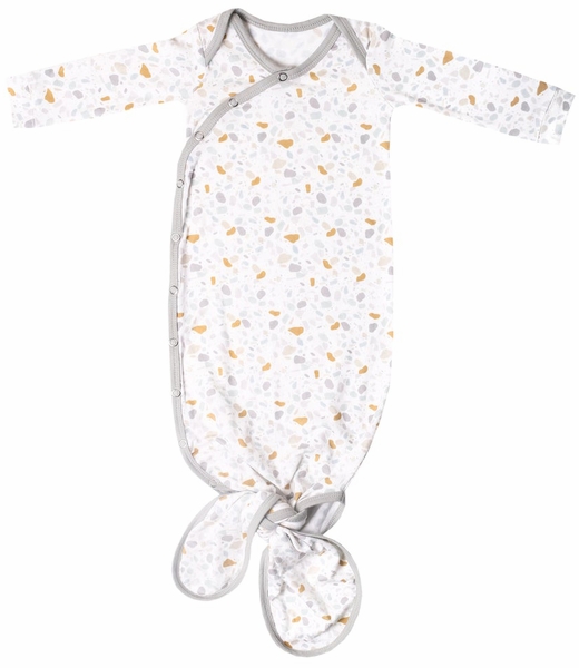 Copper Pearl Newborn Knotted Gown - Arlo