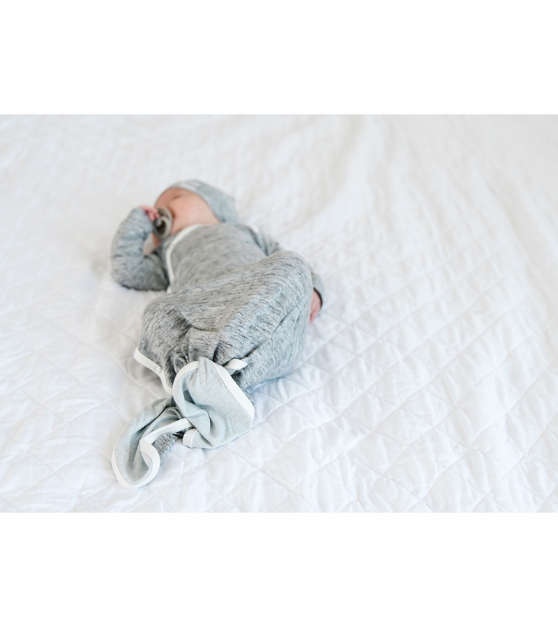 Copper Pearl Newborn Knotted Gown Asher
