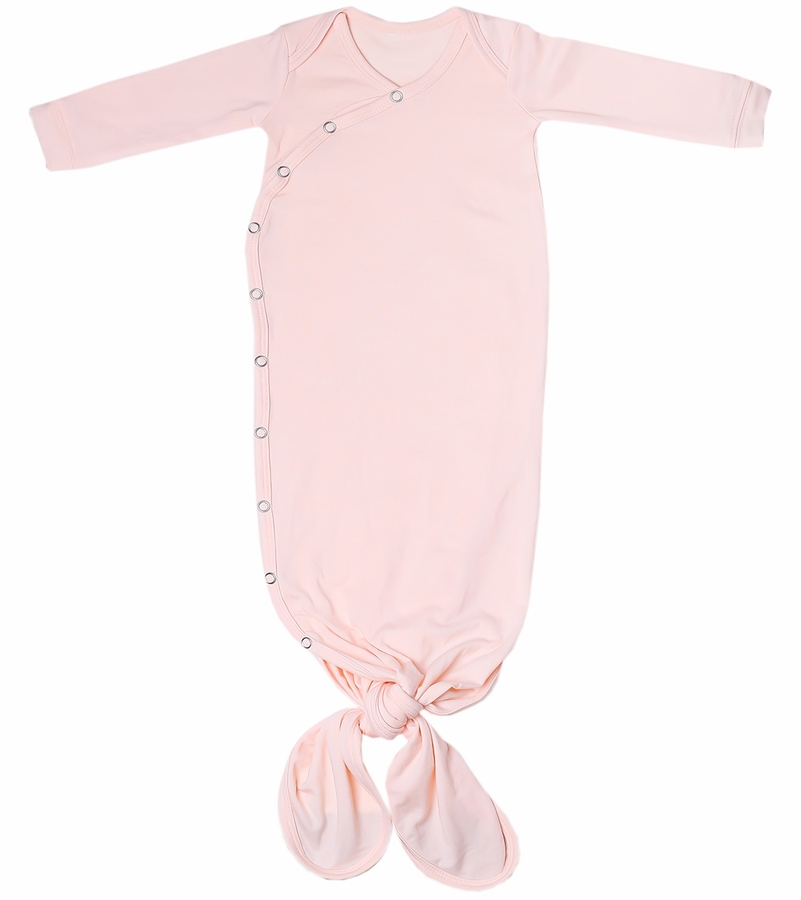 Copper Pearl Newborn Knotted Gown Blush