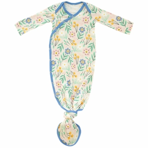 Copper Pearl Newborn Knotted Gown - Clara