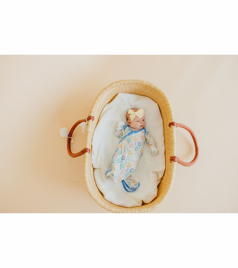 Copper Pearl Newborn Knotted Gown Clara
