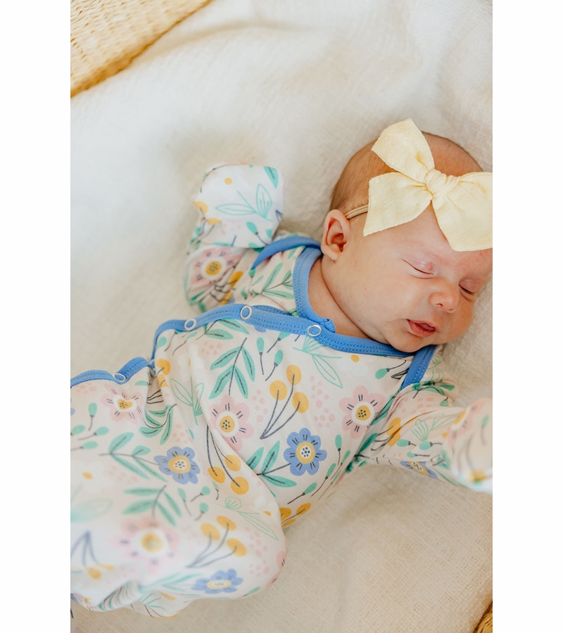 Copper Pearl Newborn Knotted Gown Clara