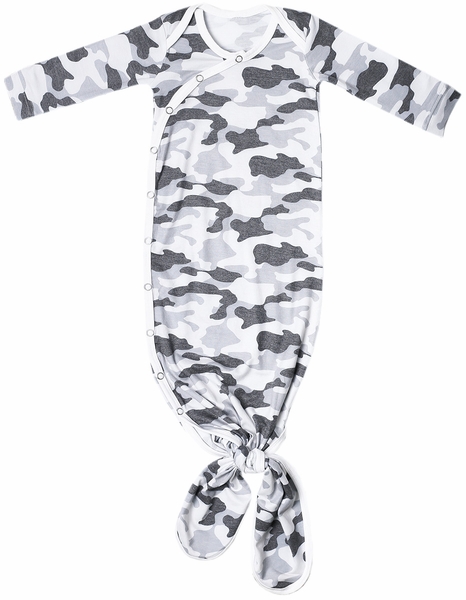 Copper Pearl Newborn Knotted Gown -  Gunnar