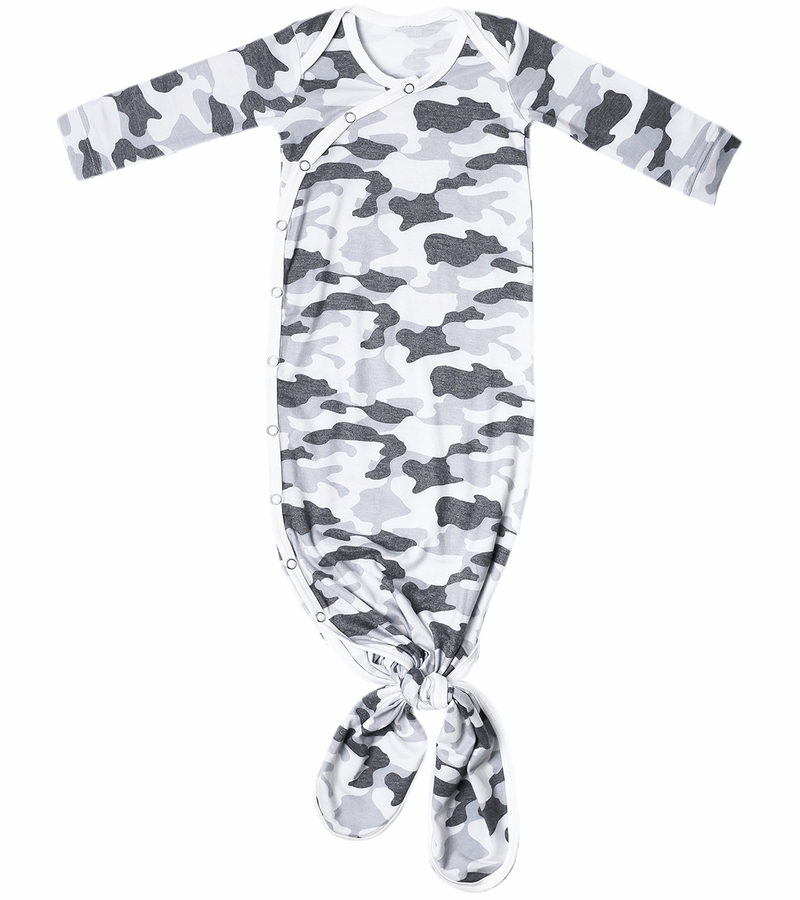 Copper Pearl Newborn Knotted Gown Gunnar