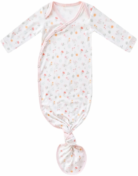 Copper Pearl Newborn Knotted Gown - Mabel