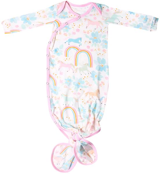 Copper Pearl Newborn Knotted Gown Whimsy