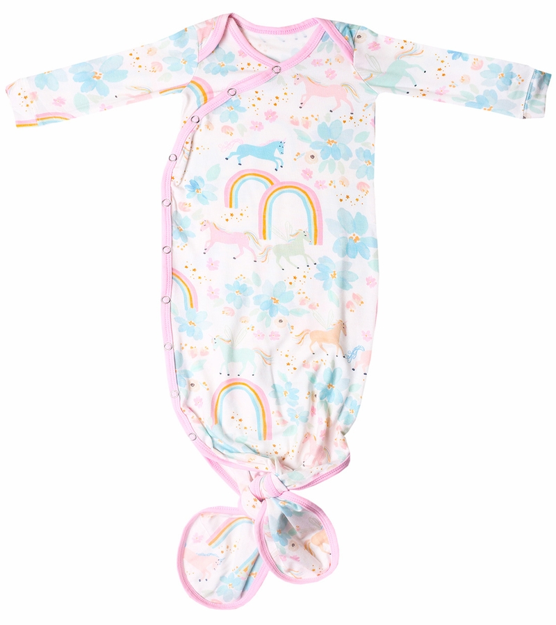 Copper Pearl Newborn Knotted Gown Whimsy