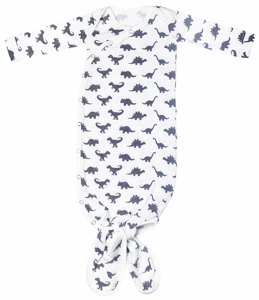 Copper Pearl Newborn Knotted Gown - Wild